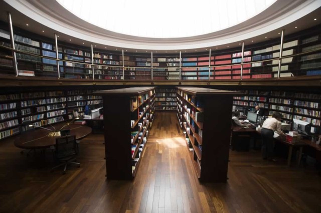 Sala de lectura de la Biblioteca