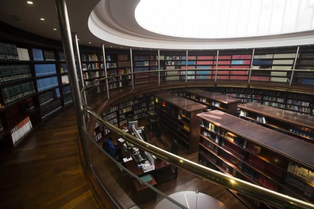Sala de lectura de la Biblioteca