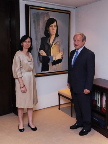 Acto de presentación del retrato de Dª María Emilia Casas Baamonde