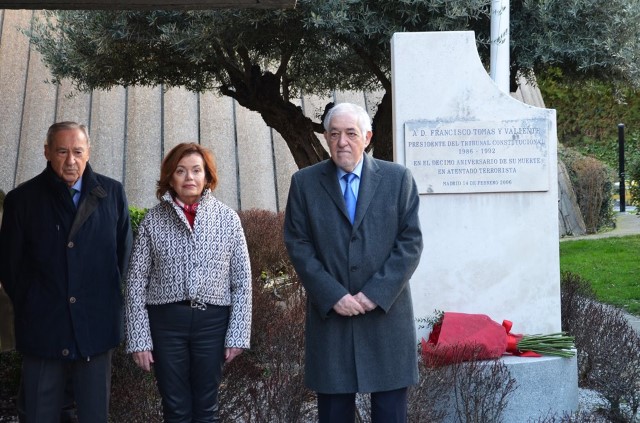 Homenaje en el TC a Francisco Tomás y Valiente en el 30º aniversario de su asesinato por la banda terrorista ETA