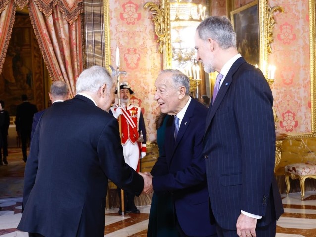 El Presidente del TC asiste a la recepción oficial al Presidente de la República Portuguesa