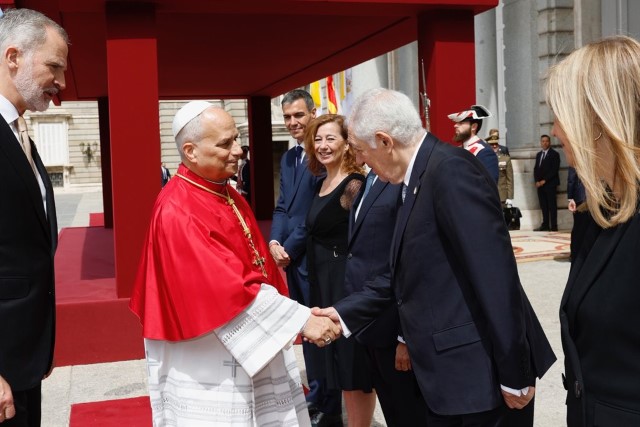 El Presidente del TC, en la Ceremonia de Bienvenida Oficial a Su Santidad el Papa León XIV