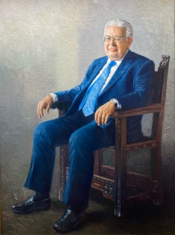 Juan José González Rivas [Pintura, retrato. Lienzo] - Isabel Guerra Peñamaría (1947-)