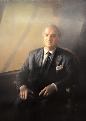 Miguel Rodríguez-Piñero y Bravo-Ferrer, 1994 [Pintura, retrato. Lienzo] - Cristóbal Toral (1940-)