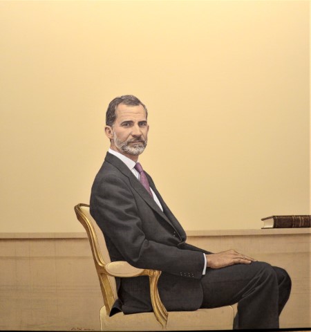 Felipe VI, 2015 [Retrato. Lienzo] - Hernán Cortés Moreno (1953-)
