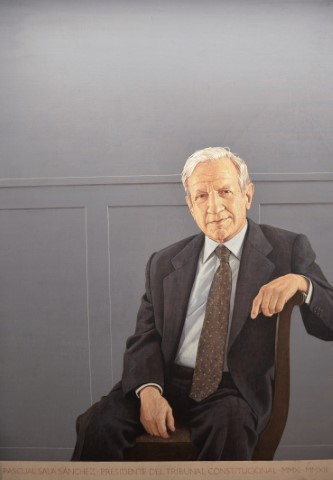 Pascual Sala Sánchez, 2013 [Pintura, retrato. Lienzo] - Hernán Cortés Moreno (1953-)