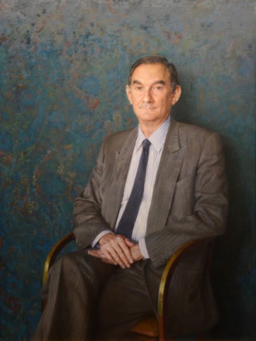 Francisco Tomás y Valiente [Pintura, retrato. Lienzo] - Isabel Quintanilla (1938-)